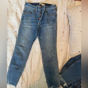 Madewell 10” high rise skinny 26p